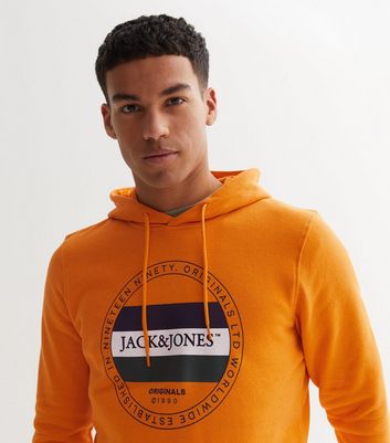 Bright orange hotsell hoodie mens