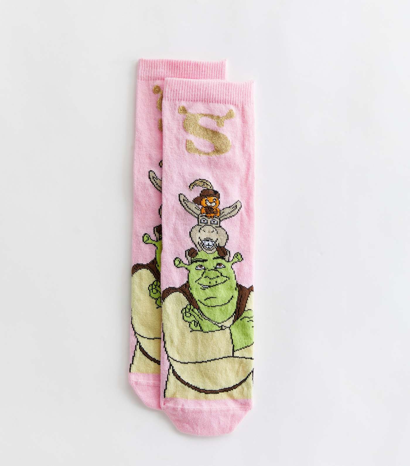 Pink Shrek Socks