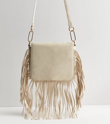 Western tooled leather floral heart fringe bag – W Brand Designs
