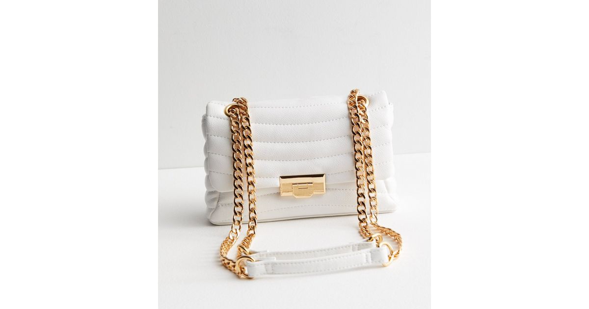 White Quilted Bag