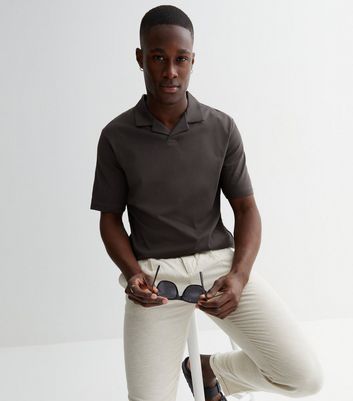 Black polo shirt with best sale khaki pants