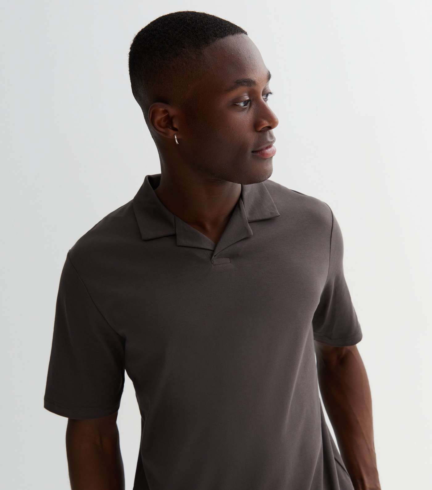 Jack & Jones Dark Grey Short Sleeve Polo Shirt Image 2