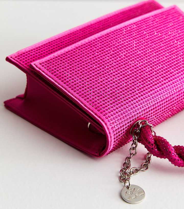 Women's Twist Diamante Handle Mini Bag