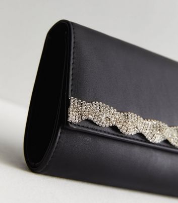 Black store embellished clutch