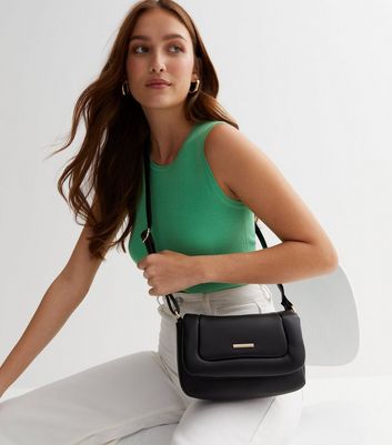 Black Puffer Cross Body Bag | New Look