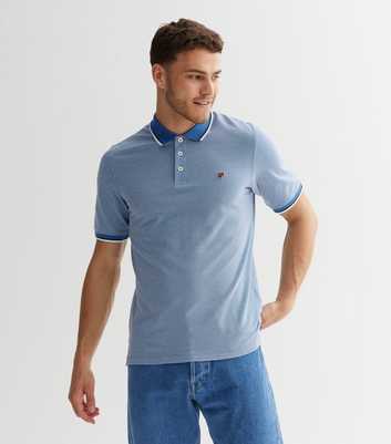 Jack & Jones Bright Blue Short Sleeve Polo Shirt