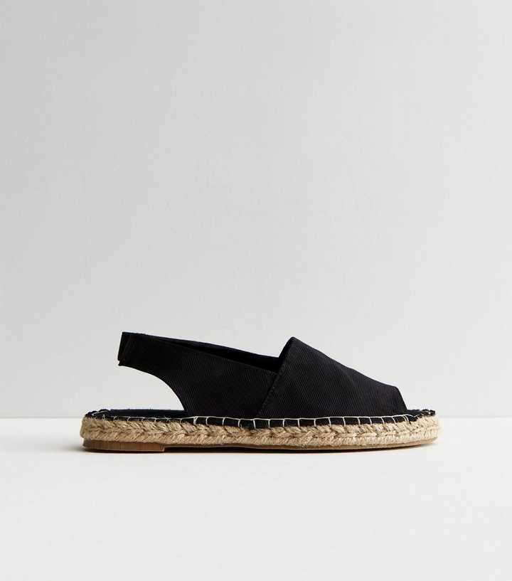 sammenhængende Glad kombination Vero Moda Black Woven Espadrille Sandals | New Look