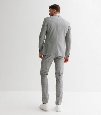 Light grey cheap check blazer