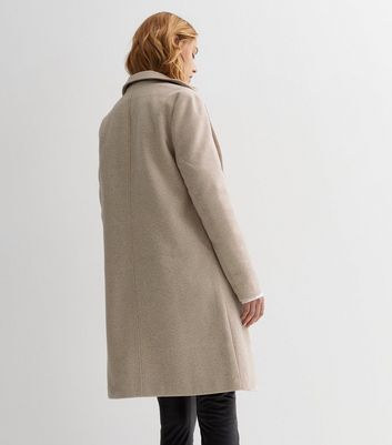 Stone Unlined Formal Coat | New Look