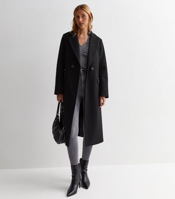 Long black 2025 coat new look