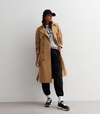 Camel Formal Belted Trench Coat | New Look