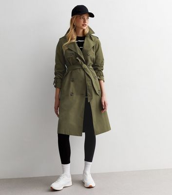 Khaki cheap raincoat ladies