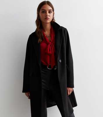 Black Lined Formal Longline Coat
