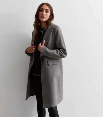 Black Drawcord Long Puffer Coat