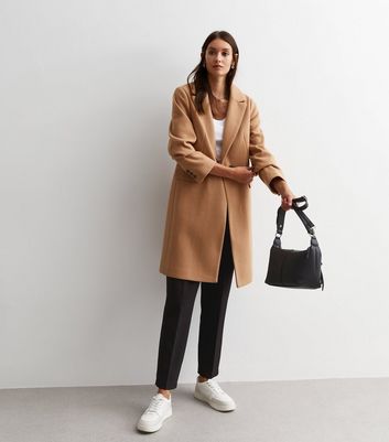 Camel wool outlet long coat