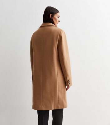 Camel longline 2025 coat womens