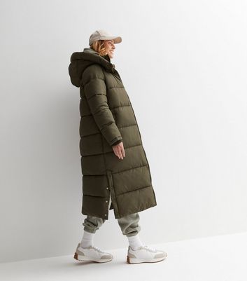 Long down shop puffer coat