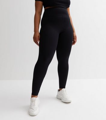 Womens New Look Leggings  Curves Black High Waist Leggings « Foodiesporty