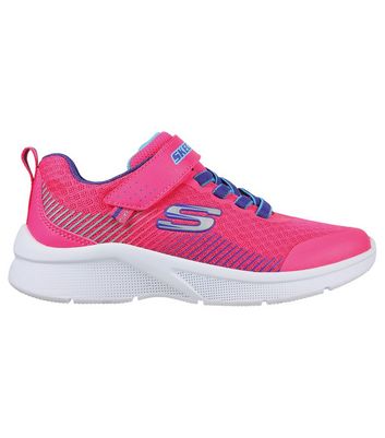 Skechers kids trainers store white pink