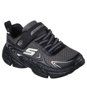 Skechers Kids Black Wavetronic Trainers New Look