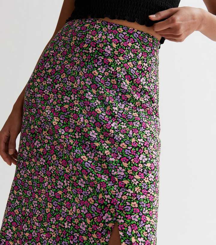 Ditsy Floral Twist Front Split Hem … curated on LTK