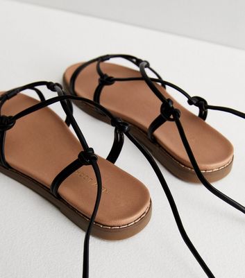 Sandals with leather on sale footbed