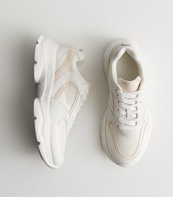 White store mesh trainers