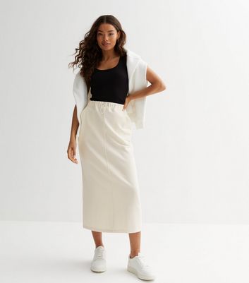 Jersey skirt outlet midi