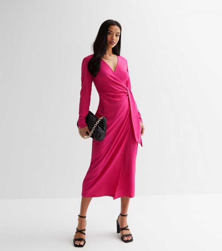 Nova Midi Wrap Dress - Women's Fashion