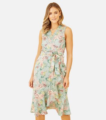olivia newton john grease yellow dress Orna Wrap Dress FINAL SALE – Trinity Clothing main image 0