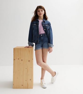 Kids blue hot sale jean shorts