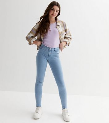 Skinny girl store in tight jeans