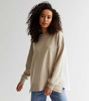 Tall Stone Crew Neck 2 in 1 Sweatshirt