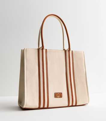 Stone Canvas Large Tote Bag