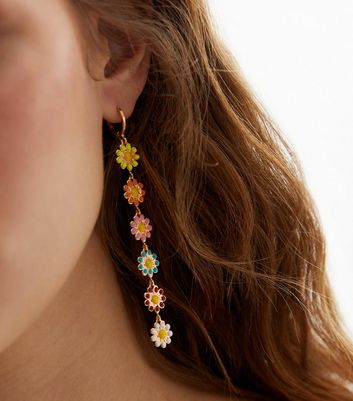 Enamel on sale daisy earrings