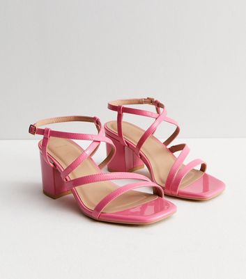 Wide fitting pink sandals sale