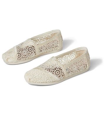 Toms black best sale crochet women's classics