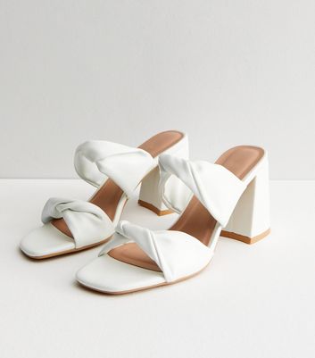 Mid heel mule store sandals