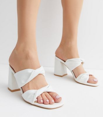 White store mule sandals