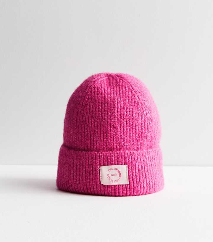 neon pink herschel beanie