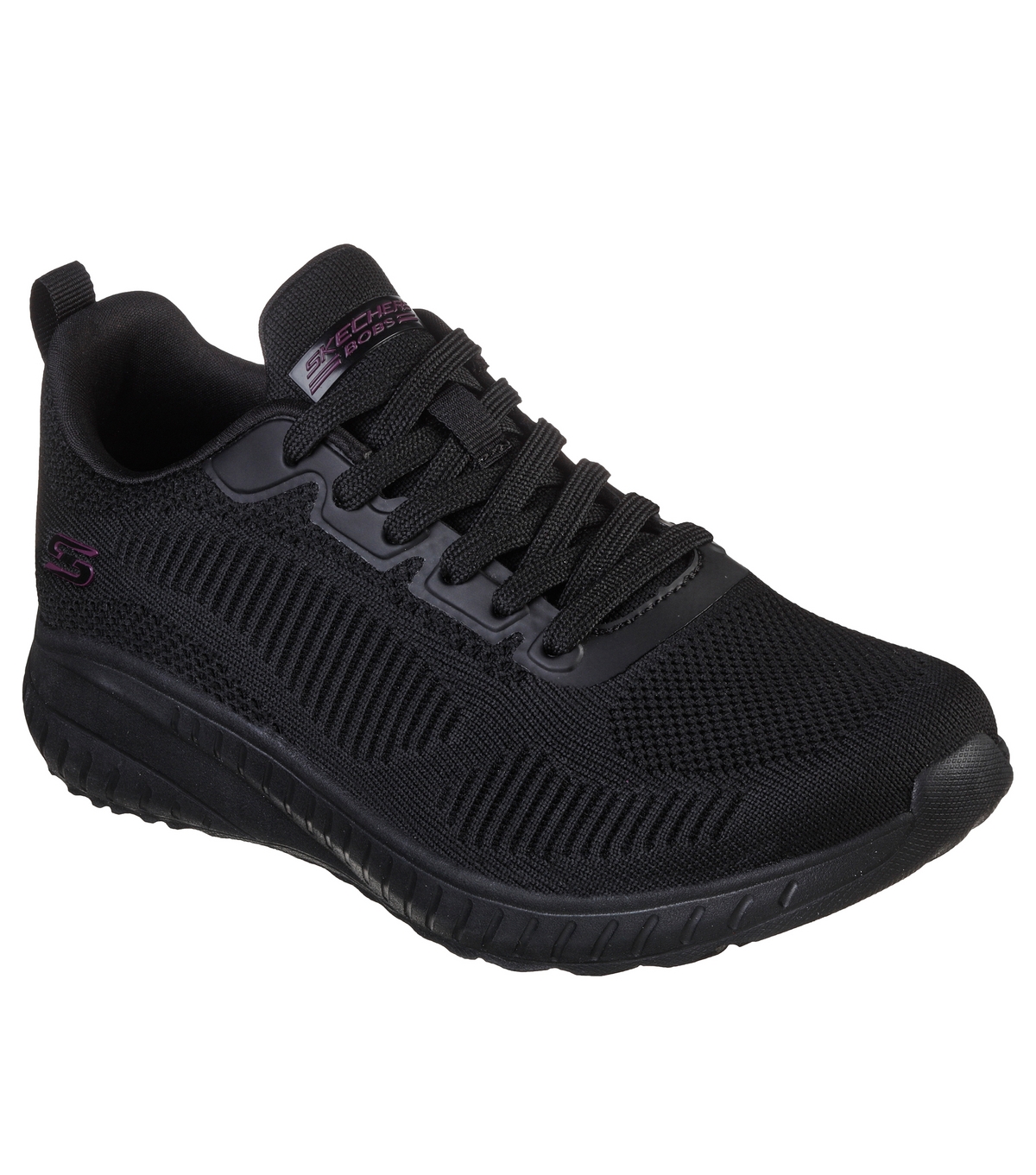 Women's Black Bobs Squad Chaos Face Off Trainers Skechers New Look