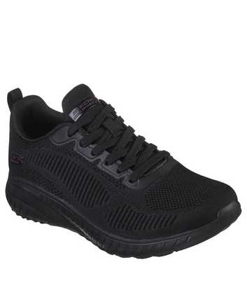 Skechers Black Bobs Squad Chaos Face Off Trainers
