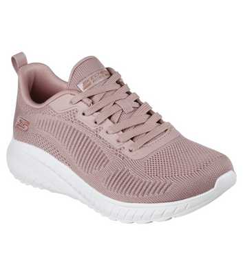 Skechers Pink Bobs Squad Chaos Face Off Trainers