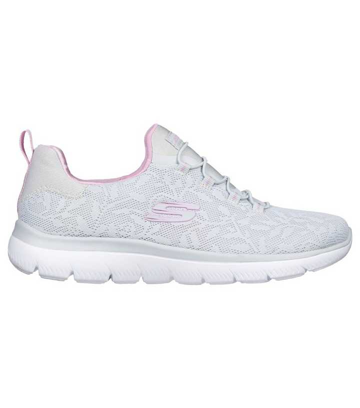 pink skechers with flowers