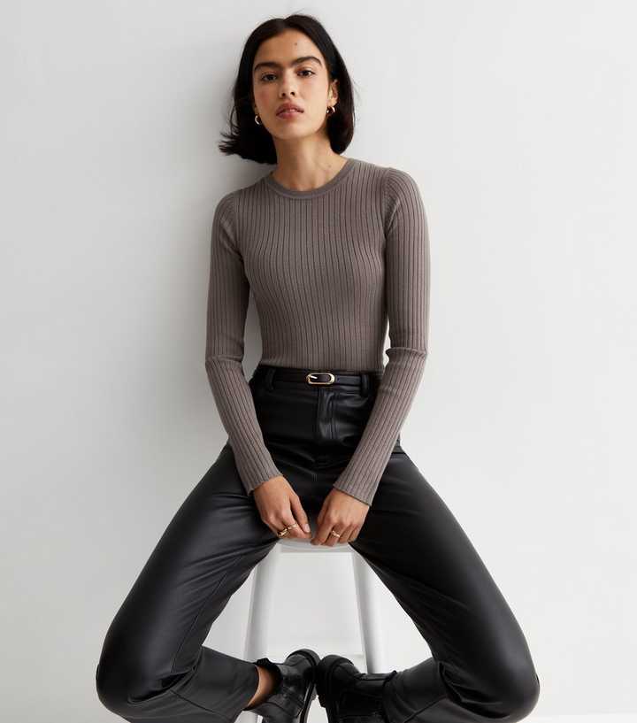 Zara Cream Sweater & Ribbed Leggings Outfit 2-3 Years