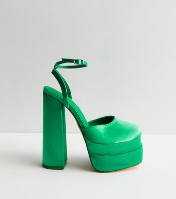 New look green outlet heels