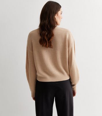 Camel cropped store jumper