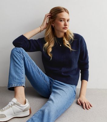 Navy jumper womens best sale