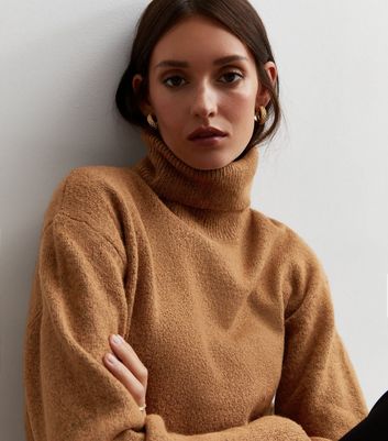 Rust roll 2025 neck jumper