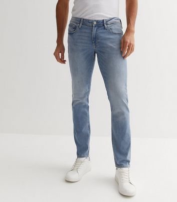 Men's Jack & Jones Blue Slim Fit Jeans New Look